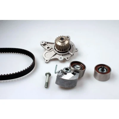Abbildung von HEPU PK77631 Wasserpumpe + Zahnriemensatz mit Spannelement 123 HYUNDAI: Santa Fe I, Trajet, KIA: Sportage II, Cerato Schrägheck