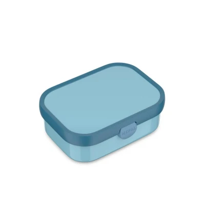 Abbildung von Mepal Lunchbox Campus Bento für Kinder Brotdose mit Fach &amp; Gabel Meal Prep Box Clip Verschluss BPA frei Spülmaschinenfest 750 ml Cool blue
