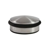 Abbildung von Alba DOORSTOP N, Schwarz, Silber, Elastomer, Stahl, Bodenmontage, 1 Stück(e), 90 mm, mm