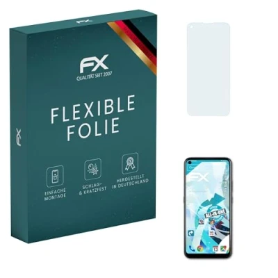 Abbildung von atFoliX Schutzfolie kompatibel mit Nokia 5.4 Folie, ultraklare und flexible FX Displayschutzfolie (3X)