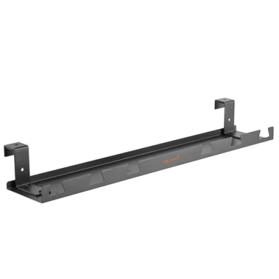 Abbildung von my wall Schreibtisch Kabelmanagement HZ47L einfache Tischmontage, Schrauben oder einhängen, 590 mm Länge,131 Breite, 5 kg Belastbarkeit, Kabelführung für Schreibtische, Untertisch Montage