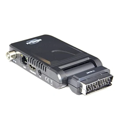Abbildung von Digiquest INVISIBLE Digital Decoder, Mediaplayer, Schwarz, DVBT2, HEVC H 265
