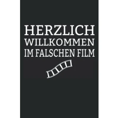 Abbildung von Herzlich Willkommen im falschen Film Lustiges Notizbuch Geschenk Arbeitskollegen: Kariertes DIN A5 120 Seiten