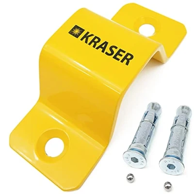 Abbildung von KRASER KR40Y Anker Boden oder Wand Diebstahlsicherungsanker aus Hochfestem Stahl Bodenanker Wandanker für Kette, Sicherheitsmotorrad, Fahrrad, Anhänger, Kompakt