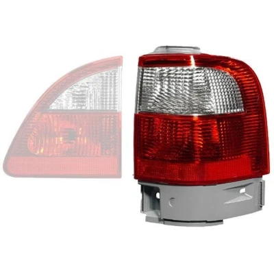 Abbildung von HELLA 9EL 964 484 011 Rückleuchte rechts äusserer Teil P21W, W5W Rot, weiß ohne Lampenträger FORD: Galaxy Mk1 MPV