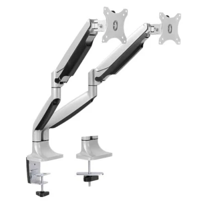 Abbildung von LogiLink BP0043 2 fach Aluminium Monitor Schreibtischhalterung 33 81,3 cm (13 32 Zoll) silber