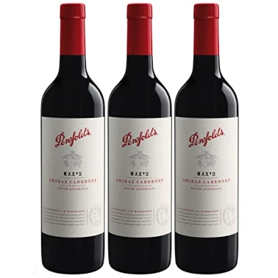 Abbildung von Penfolds Max&#039;s Shiraz Cabernet limitiert Rotwein Wein Trocken Australien Inkl FeinWert E Book (3 x 0,75l)