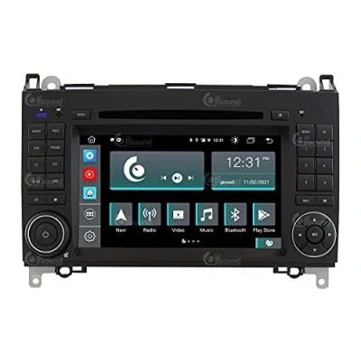 Abbildung von Costum fit Autoradio für Mercedes Android GPS Bluetooth WiFi Dab USB Full HD Touchscreen Display 7&quot; Easyconnect 8 Kern Prozessor Sprachbefehle