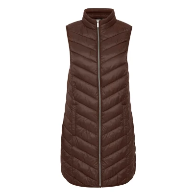 Abbildung von Fransa Frbapadding 4 Outerwear Weste, Damen, Größe: XS, Coffee bean