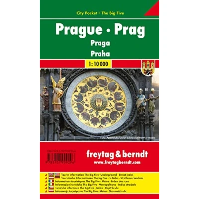 Abbildung von Prag, Stadtplan 1:10.000, City Pocket + The Big Five: Touristische Informationen Five, U Bahn, Straßenverzeichnis (freytag &amp; berndt Stadtpläne)