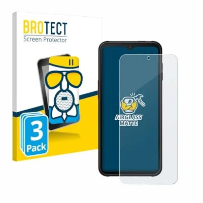 Abbildung von BROTECT Entspiegelungs Schutzglas für Samsung Galaxy XCover 6 Pro Enterprise Edition (3 Stück) Schutz Folie Panzerfolie Glas Matt [Kratzfest 9H]