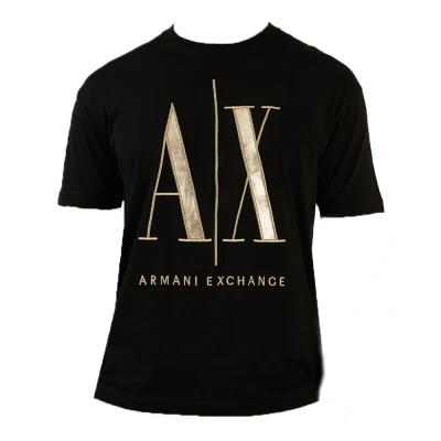 Abbildung von Armani Exchange Tshirt print, Herren, Größe: Medium, Black