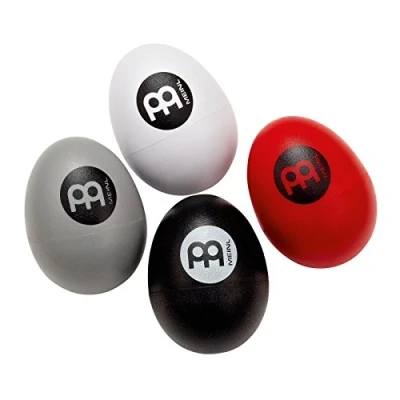 Abbildung von Meinl Percussion Egg Shaker Set 4 verschiedene Lautstärken Mit Weich, Medium, Laut, Extra Laut Musikinstrument Kunststoff, Mehrfarbig (ES SET)