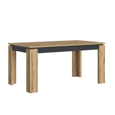 Abbildung von möbelando Kulissentisch &gt;Corte&lt; (ausziehbar) Coast Evoke Eiche Dekor 160(200) x76,8x90cm (BxHxT)