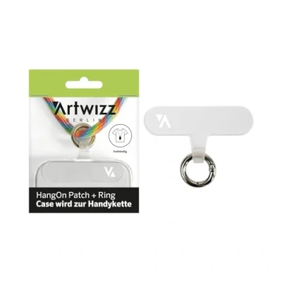 Abbildung von Artwizz HangOn Patch + Ring Verwandelt Deine Hülle in eine Handykette, Ultra dünnes TPU Plättchen Perfekte Kombination mit Bändern