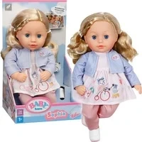 Abbildung von BABY born Sophia Rose, weiche 36cm große Puppe mit hochwertigen blonden Haaren und Schlafaugen