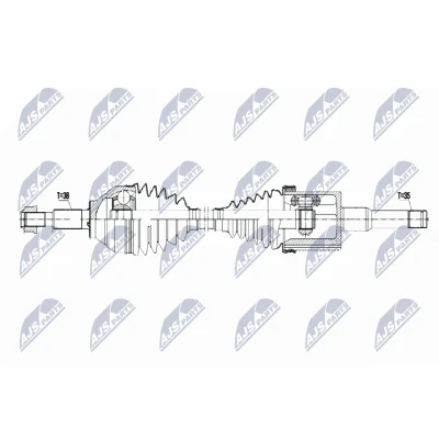 Abbildung von Antriebswelle NTY NPW FR 123