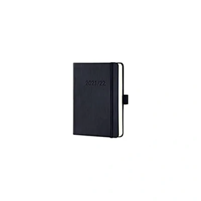 Abbildung von SIGEL C2202 Terminplaner Wochenkalender 2021/2022 ca. A6 schwarz Hardcover Gummiband, Stiftschlaufe, Archivtasche PEFC zertifiziert 18 Monatskalender Conceptum