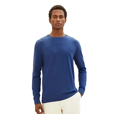 Abbildung von TOM Tailor Strickpullover, Herren, Größe: Small, Hockey blue dark