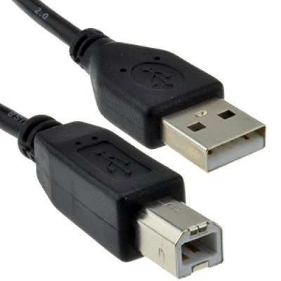 Abbildung von USB 2,0 24AWG Hoch Geschwindigkeit Kabel Drucker Anschlusskabel A Zum B Schwarz 0,15 m 15 cm [0.15 Meter/0,15m]