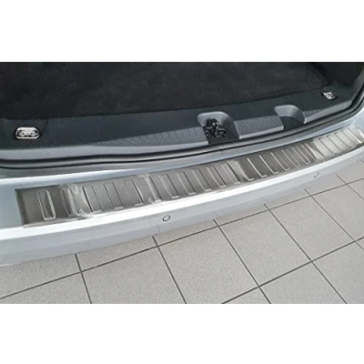 Abbildung von tuning art BL1012 Ladekantenschutz mit Abkantung passend für VW Caddy 5, Farbe:Silber