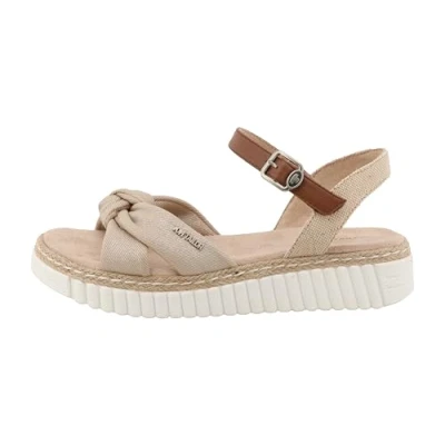 Abbildung von TOM Tailor Plateausandalette, Damen, Größe: 41, Gold Schuhe
