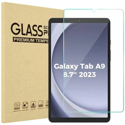 Abbildung von ProCase 1 Stück Schutzfolie für Galaxy Tab A9 8.7 Zoll 2023 (SM X110/SM X115), 9H Gehärtetes Glas Displayschutz Screen Protector 8&quot; A9, Folie Schutzglas Klar