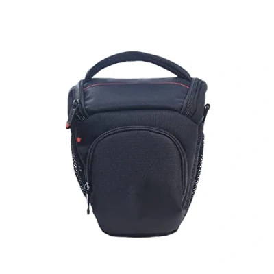 Abbildung von FOSOTO DSLR/SLR Kameratasche Kompaktkamera Umhängetasche Tasche Wasserdicht Kompatibel für Canon 4000D 2000D 850D M50 Mark II, Nikon D5600 D3300 D850 D5300, Schwarz ,