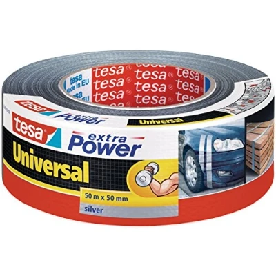Abbildung von tesa Klebeband Extra Power UNIVERSAL wasserfestes Panzertape (Packung, 1 St) Gewebeband ideal zum Reparieren, Abdichten &amp; Befestigen grau