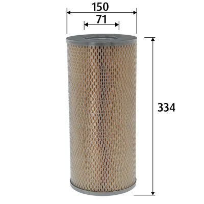 Abbildung von VALEO 585816 Luftfilter 334mm 150mm Filtereinsatz MERCEDES BENZ: ACTROS MP4 / MP5, MP2 MP3, ATEGO, IVECO: DAILY 2 Pritsche/Fahrgestell