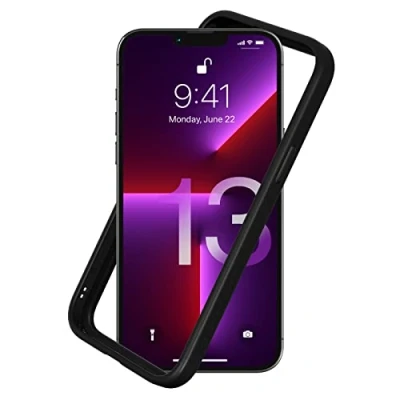 Abbildung von RhinoShield Bumper Case kompatibel mit [iPhone 13 Pro Max] CrashGuard NX Stoßdämpfende Schutzhülle im schlanken Design 3.5 Meter Fallschutz Schwarz
