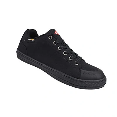 Abbildung von Lee Cooper Herren Arbeitskleidung der Frauen Unisex Retro Styled Premium Cordura Baseball Arbeitssicherheit Trainer Schuhe SB SRA, Schwarz, 37 EU
