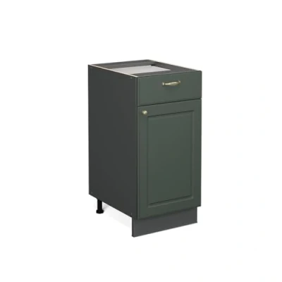 Abbildung von Vicco Unterschrank Fame Line, Grün Gold Landhaus/Anthrazit, 40 cm ohne Arbeitsplatte