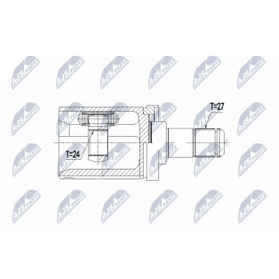 Abbildung von NTY NPW BM 059 Gelenksatz Vorderachse links BMW: X3