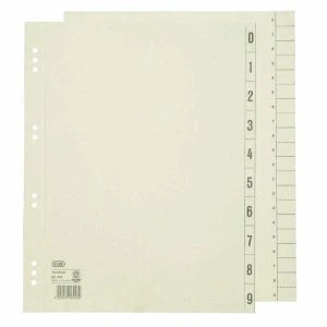 Abbildung von Elba 100 x Trennblatt A4 Kraftkarton (RC) 230 g/qm Chamois