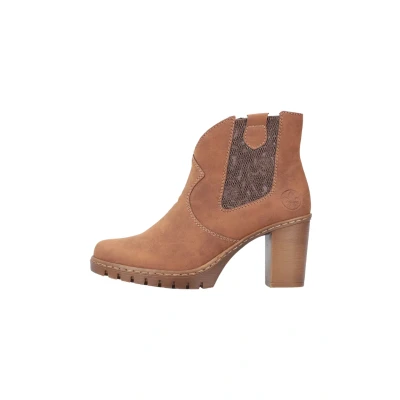 Abbildung von Rieker Stiefelette, Damen, Größe: 39, Braun Schuhe