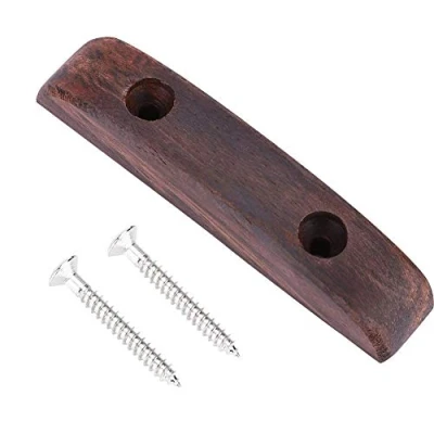 Abbildung von Bassgitarre Daumenauflage, Palisander Daumenauflage mit Befestigungsschraube für Zubehör Ersatzteil Gitarre