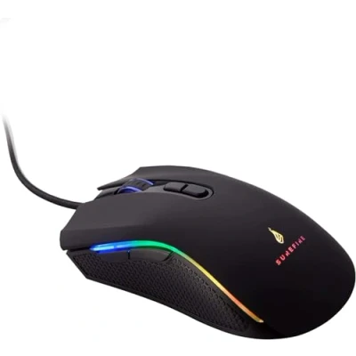 Abbildung von SureFire Hawk Claw Gaming 7 Button, Maus, mit RGB Beleuchtung, PC Maus 6400 DPI, programmierbaren Tasten, USB 3.2 GEN 1 &amp; 2.0, Mouse Windows Mac Konsolen