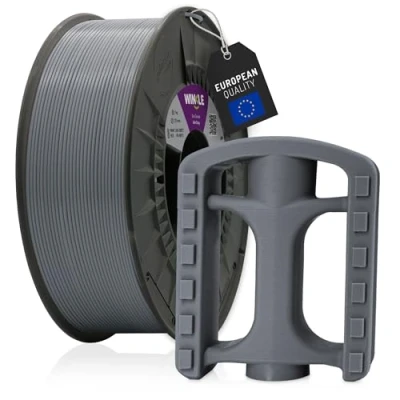 Abbildung von Winkle ASA Filament Aschegrau Griff 1,75 mm Filamentdruck 3D Drucker Farbe Spule 1000 g 8435532914136