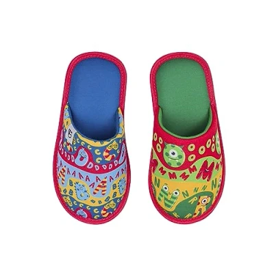Abbildung von Dedoles Hausschuhe Damen Herren &amp; Kinder Memory Foam viele lustige Designs Einhorn Musik Regenbogen Comics Spiele Geschenk, Farbe: ABC Vorschule, Gr.: 28 29 EU