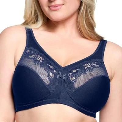 Abbildung von Glamorise Damen 1003 Minimizer Bra, Blau, 85F EU