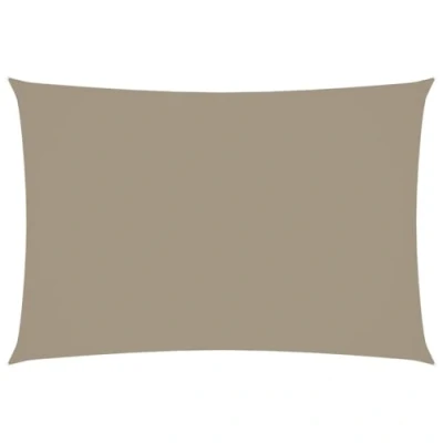 Abbildung von vidaXL Sonnensegel Wasserfest Sonnenschutz Windschutz Sonnendach UV Schutz Garten Terrasse Balkon Oxford Gewebe Rechteckig 3x5m Taupe