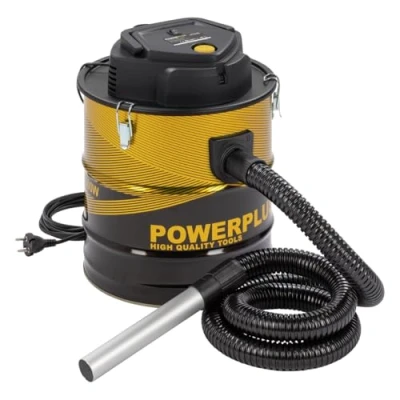 Abbildung von Powerplus Staubsauger POWX3018 Aschesauger für Kamin 1800W 20L Auffangbehälter 2m Kabel Inkl. Blasfunktion und austauschbarem Filter Geeignet Kamin, Werkstatt, Grill Ofen