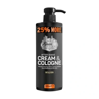 Abbildung von The Shave Factory After Cream &amp; Cologne Erfrischende, beruhigende und feuchtigkeitsspendende Nachpflege für das perfekte Rasurerlebnis die Pflegeroutine (Golden)