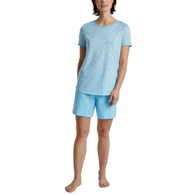 Abbildung von Calida KURZ SET Nachtwäsche Set, Damen, Größe: 48, Blue topaz