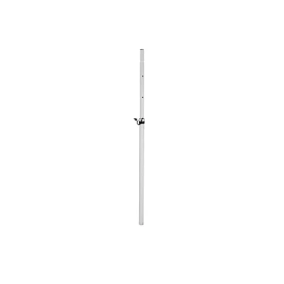 Abbildung von OMNITRONIC BPS 2 Boxenhochständer/Stativ weiß Variable Distanzstange, M20 Gewinde, von 110 200 cm verstellbar und bis 18 kg belastbar