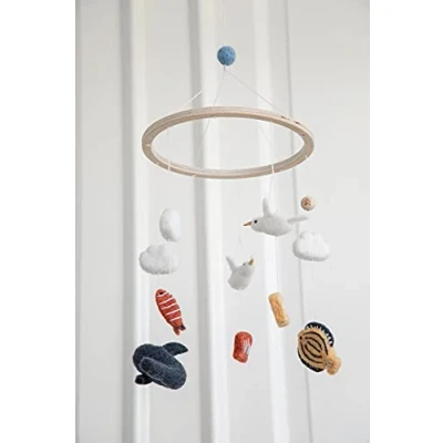 Abbildung von Sebra Mobile, Windspiel Meerestiere Baumwolle (DxH) 22 x 57 cm