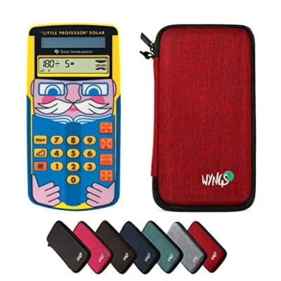 Abbildung von CALCUSO Sparpaket Rot mit Taschenrechner TI Little Professor Solar