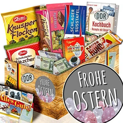 Abbildung von Frohe Ostern/Geschenk Ostern Erwachsene/Geschenk Schokolade DDR