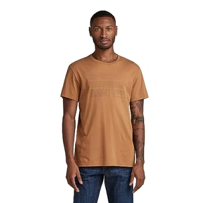 Abbildung von G STAR RAW Herren Originals T Shirt, Braun (chipmunk D22775 C506 3886), L